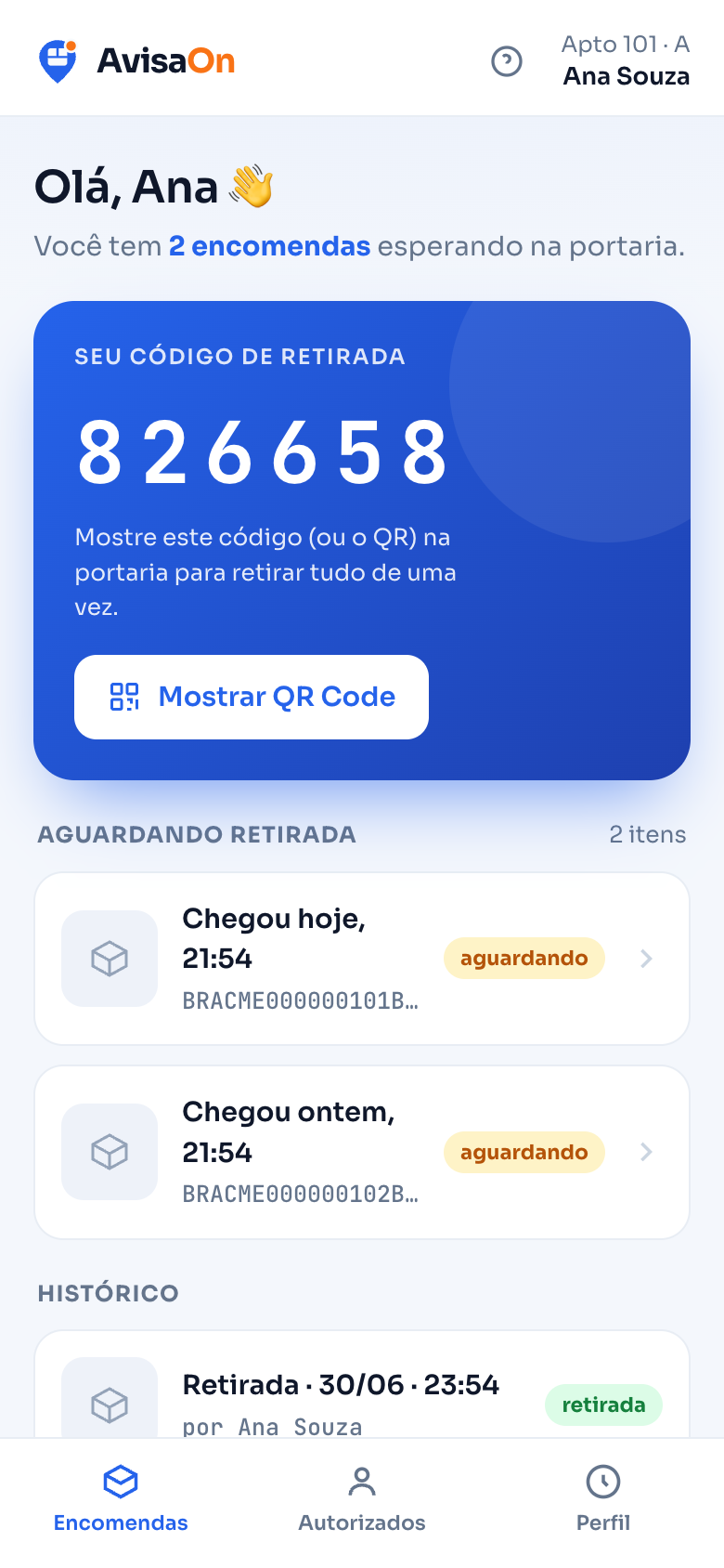 Três passos. Segundos por encomenda.
